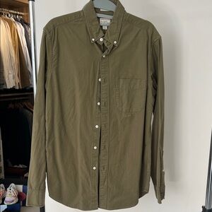 J. Crew Khaki Button-Down Shirt